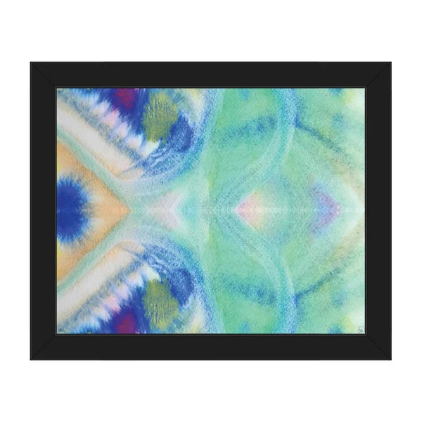 Click Wall Art &Incanto& Framed Graphic Art Format: Black Framed, Size: 13.5x22 H x 16.5x22 W