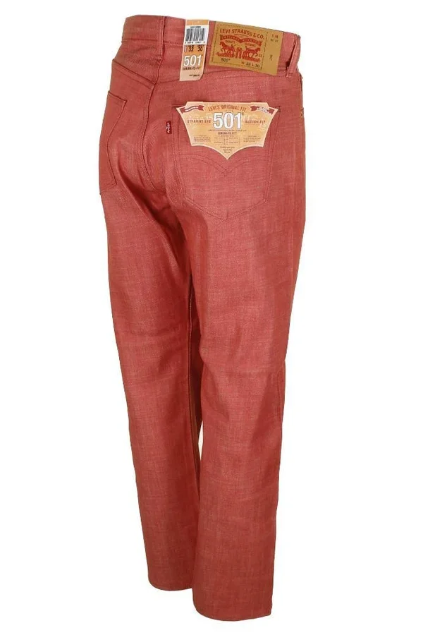 Levi&s Men's 501 Denim Original Shrink to Fit Button Fly Jeans - Gold 2515