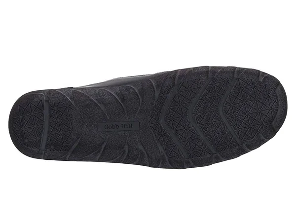 Rockport Women's Cobb Hill Amalie Zipper Slip-On, Size: 10, Black Leather