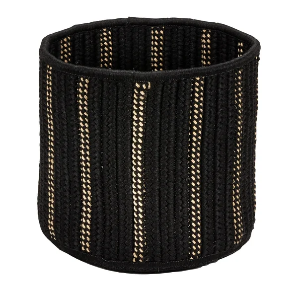 The Curated Nomad Tioga Indoor/ Outdoor Polypropylene Braided Basket (16x22x16x22x18x22 - Black)