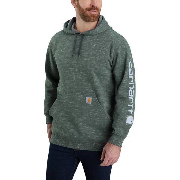 Carhartt Loose Fit Midweight Logo Sleeve Graphic Sweatshirt, Currant Heather