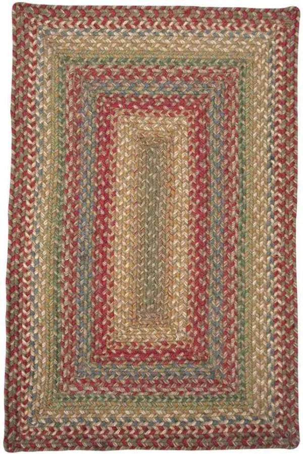 Homespice Decor - 5 x 8& Oval Azalea Jute Braided Rug