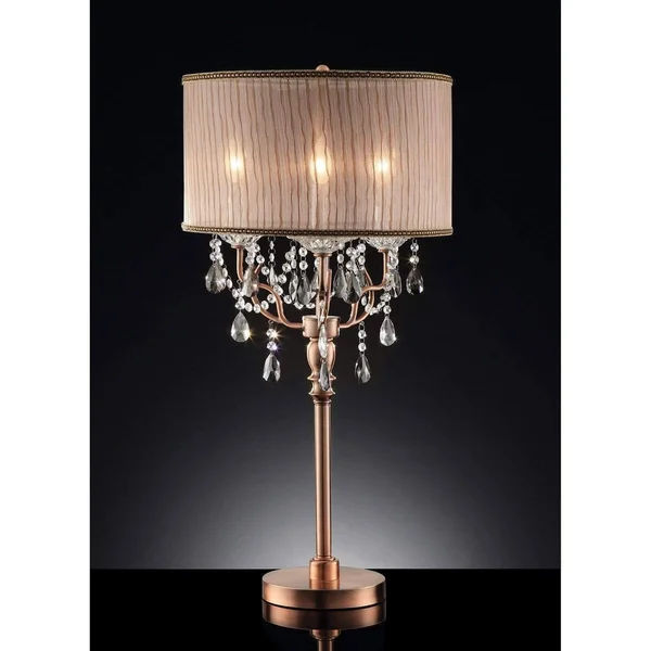 Furniture of America Cecelia Hanging Crystal Ceiling Lamp