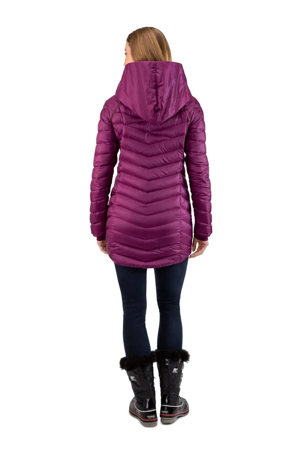 Spyder Women's Timeless Long Down Jacket - Xs - Abyss