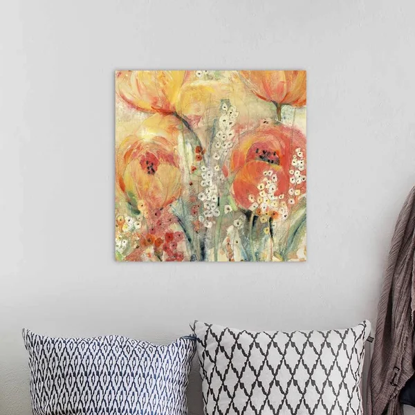 Spring Tulip Array II, Canvas Wall Art, 20x20, Great Big Canvas