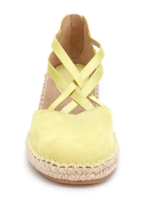 Kenneth Cole Reaction Clo Elastic Wedge 6.5 Women's Lemon
