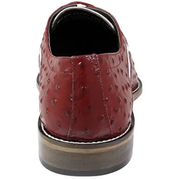 Stacy Adams Trevi Leather Sole Bike Toe Oxford Shoes Red Multi 25367-640, Men's, Size: 7.5