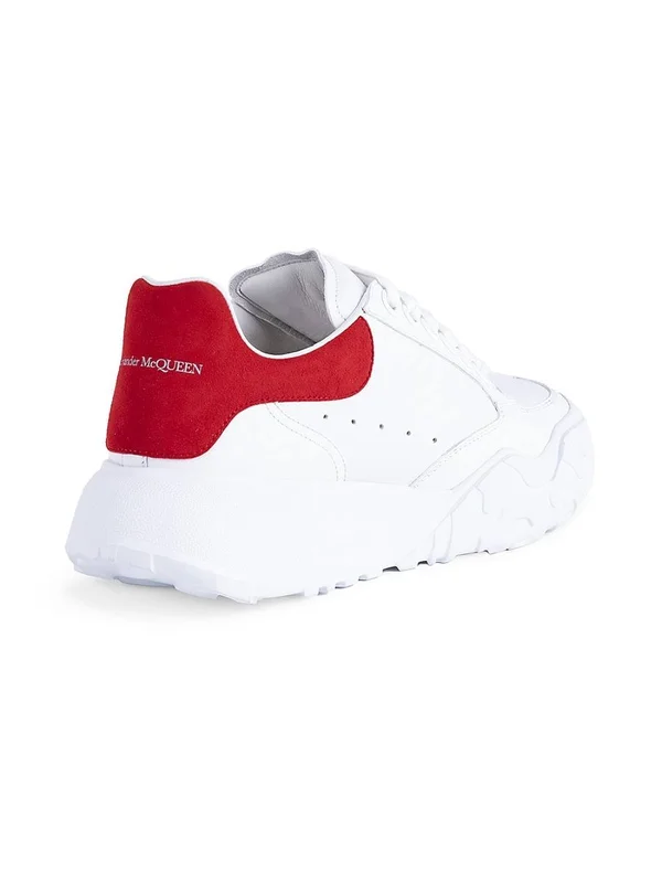 Alexander McQueen Women's Women's Court Leather Sneakers - Red - Size 5.5