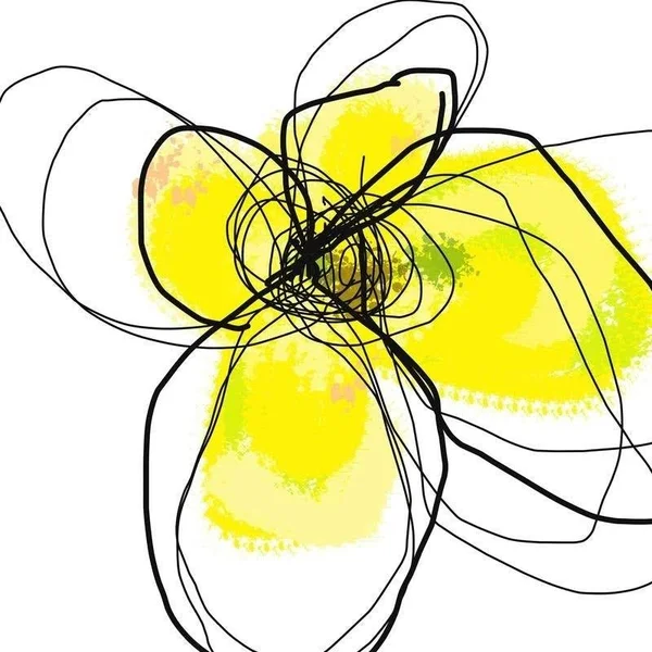 Easy Art Prints Jan Weiss's 'Yellow Petals Three' Premium Canvas Art - 12 x 12 - Brazilian Barnwood Frame