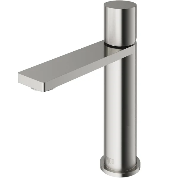 Vigo Halsey Single Hole Single-Handle Bathroom Faucet in Brushed Nickel