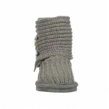 Bearpaw Kids Knit Tall Gray