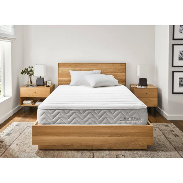 Room & Board, Modern Natural Organic Latex & Coil Hybrid Twin Mattress