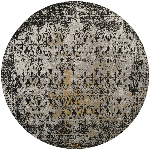 Safavieh CLV223B Classic Vintage Black, Olive Area Rug - 8& x 10&