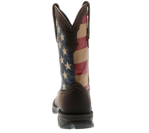 Durango Lady Rebel Patriotic Women's Pull-On Western Flag Boot 6.5