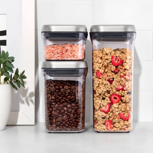 OXO 3PC Steel Pop Container Set