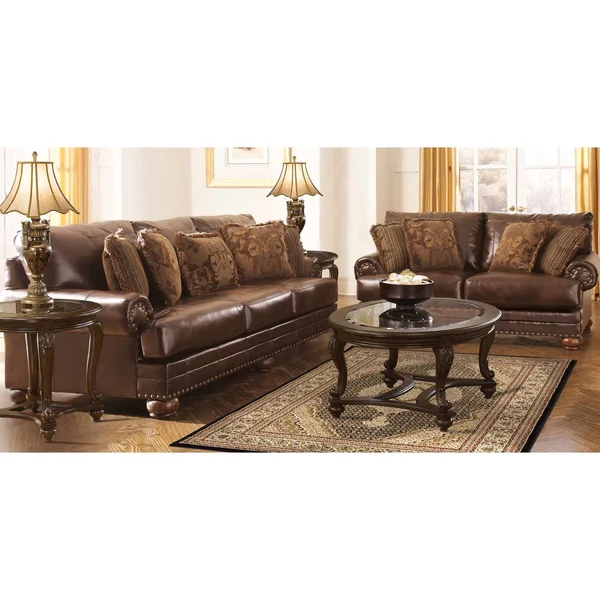 MDA Home Persian Cream/Brown Traditional Polypropylene Area Rug - 6&9x22 x 9&6x22