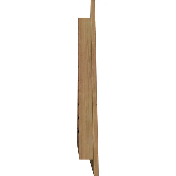 Ekena Millwork GVWTR60X2001SFUWR 60x22W x 20x22H Triangle Gable Vent (76 1/2x22W x 25 1/2x22H Frame Size) 8/12 Pitch: Unfinished