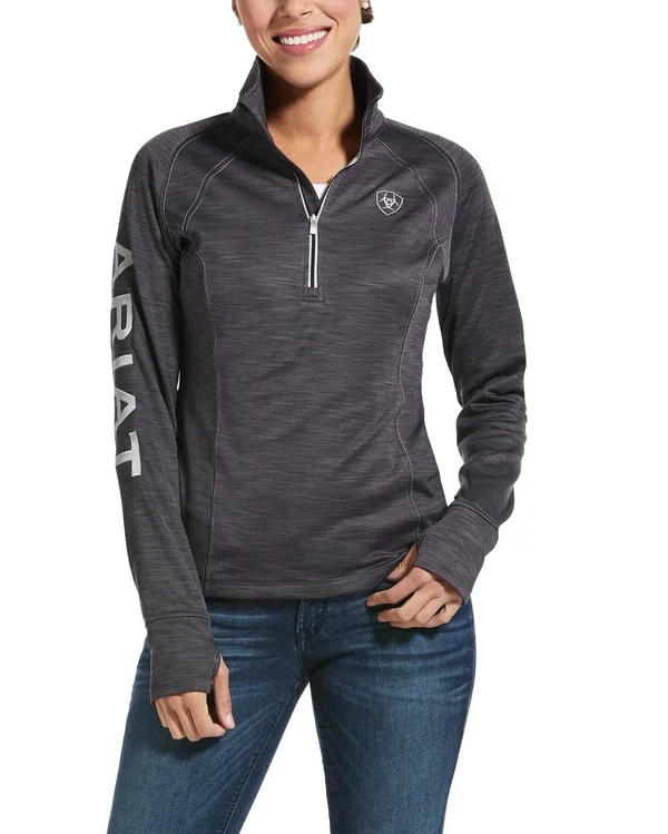 Ariat Tek Team 1/2 Zip Sweatshirt, Periscope Heather, Small