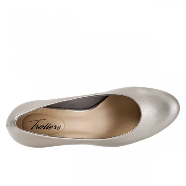 Trotters Candela - Women's Pump Pewter - 7 Narrow