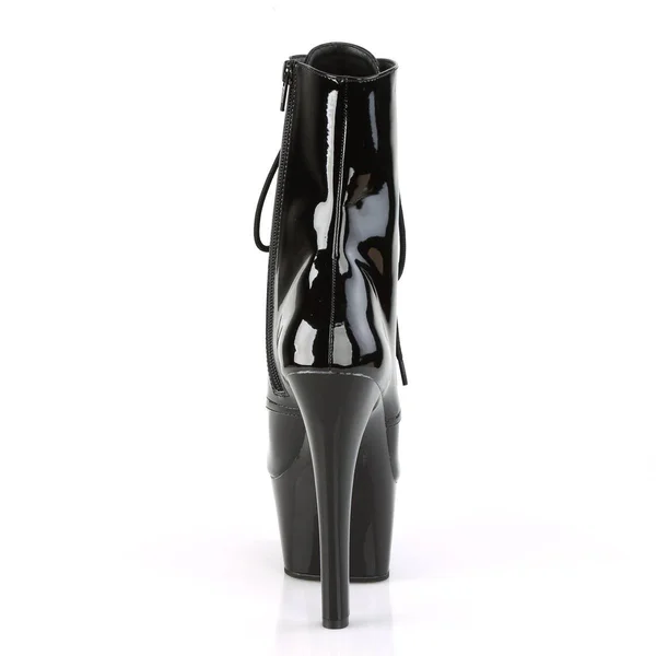 Pleaser - ASPIRE-1020 9 - Black Faux Leather/Black Matte