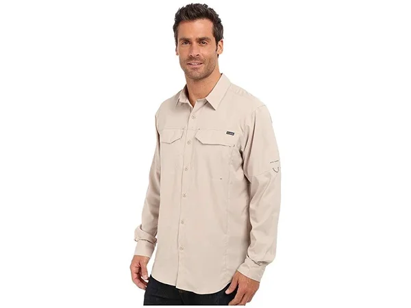 Columbia Men's Silver Ridge Lite Button Up Long Sleeve Shirt, Size: XL, Fossil