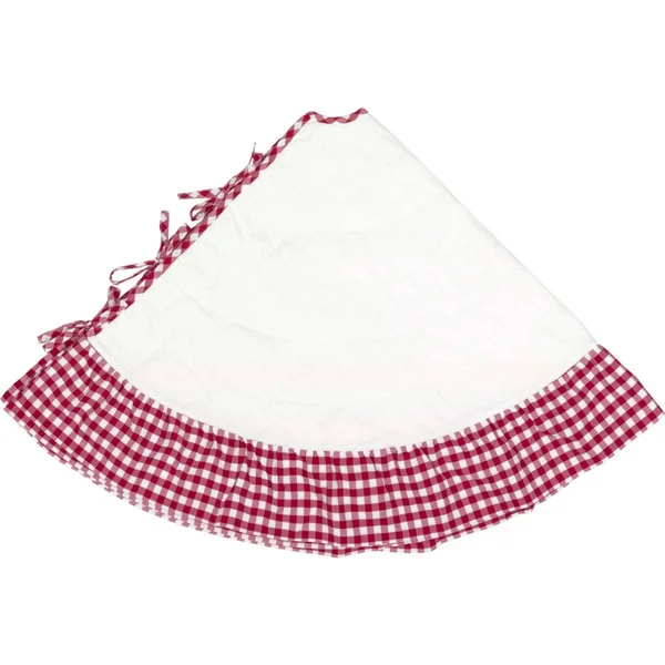 Emmie Red Ruffled Tree Skirt - 55x22