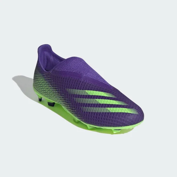 Adidas Kids x Ghosted.3 Laceless FG Energy Ink/Signal Green 6
