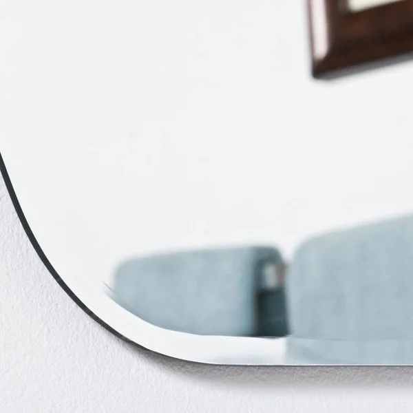 Decor Wonderland Sydney Mini 22 in. x 28 in. Oval Beveled Frameless Bathroom Vanity Mirror with Dual Mounting Brackets - Silver
