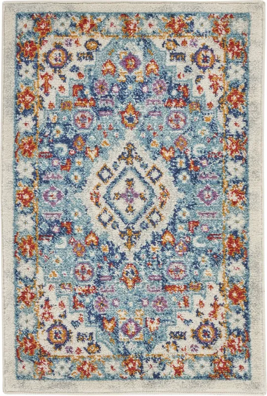 Nourison Passion Ivory/Multi Area Rug - 8& x 10&