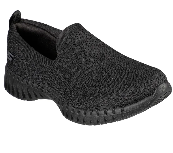 Skechers Women's GOwalk Smart - Glory Walking Shoes - Black/Black, 6.5