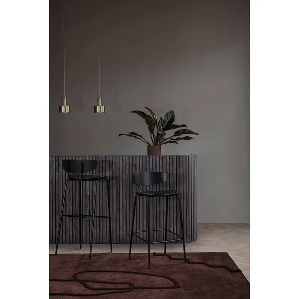 Ferm Living Herman Bar Stool - Black - Low