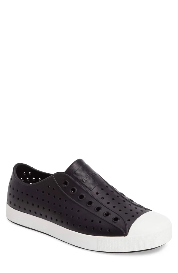 Native Men's Jefferson Shoes - Jiffy Black/ Shell White - 13