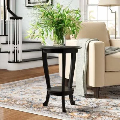 Alcott Hill Duran End Table Color: Distressed Black