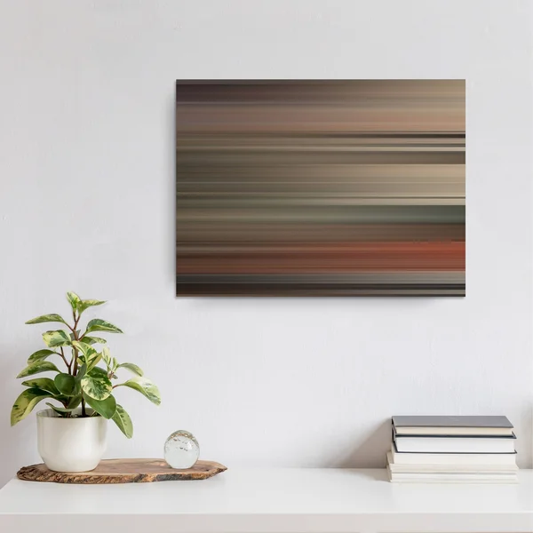 Ready2HangArt Blur Stripes XXXII Wrapped Canvas Wall Art
