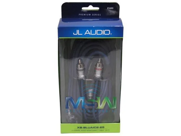 JL Audio Xb-bluaic2-25: 2-Channel 25 ft (7.62 M) Premium Interconnect