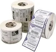 Zebra 10015767 Z-Select 4000D 2 inch Width x 1 50 Length 36 Carton Rectangle 284 Roll 0 75 Core Paper Direct Thermal Bright Whit