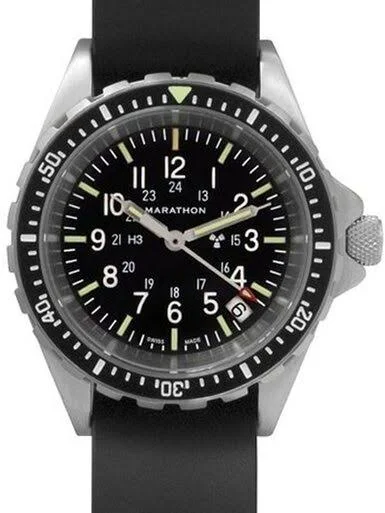 Marathon (Medium) Swiss Made - Tsar Quartz Military Divers Watch with Sapphire Crystal #WW194027