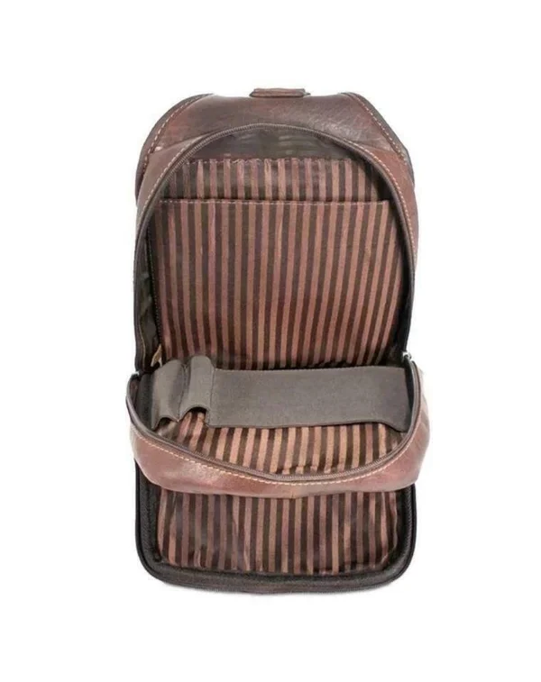 Jack Georges Voyager Leather Sling Bag - Brown