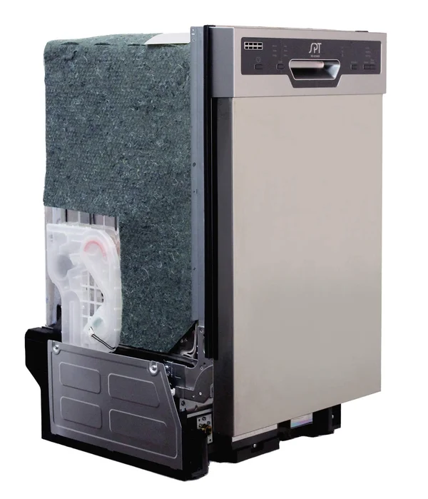 Sunpentown Sd-9254ss 18 in. Energy Star Built-in Dishwasher with Heated Drying - Stainless Steel - 32.4 x 17.6 x 22.6 in