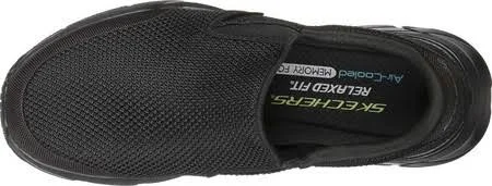 Skechers Men's Relaxed Fit Equalizer 4.0 Krimlin Slip-On, Black/Black