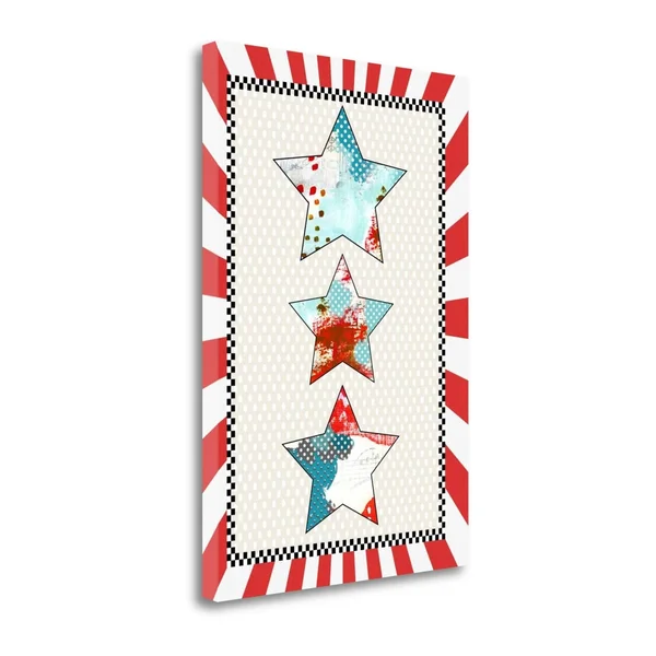 39x22 x 27x22 3 Stars by Sarah Ogren Fine Art Giclee Print