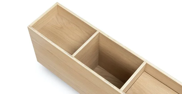 Light Oak Sofa Storage Console, Article Solae Modern Furniture