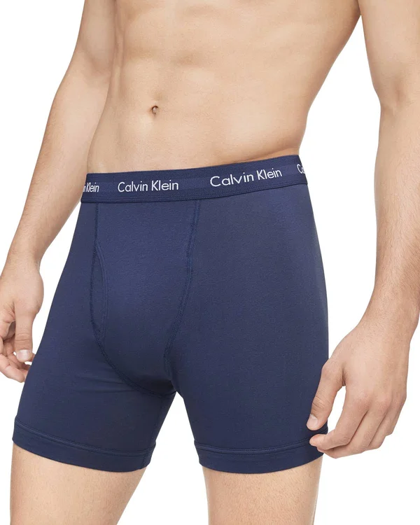 Men's Calvin Klein 3-Pack Stretch Boxer Briefs - Size: XL, Red Overfl