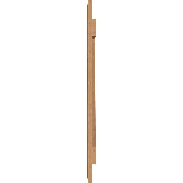 10 3/4x22W x 35x22H TimberCraft Two 5 3/8x22 Boards Joined Board-n-Batten Shutters w/Z-Bar - Rough Sawn Western Red Cedar (Per Pa