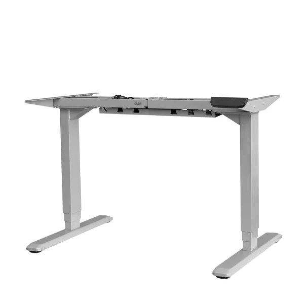 Ergomax Electric Height Adjustable Sit-Stand Desk Dual Motor (Grey)