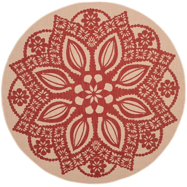 Safavieh Courtyard CY6139 Beige - Navy 9& x 12& Area Rug