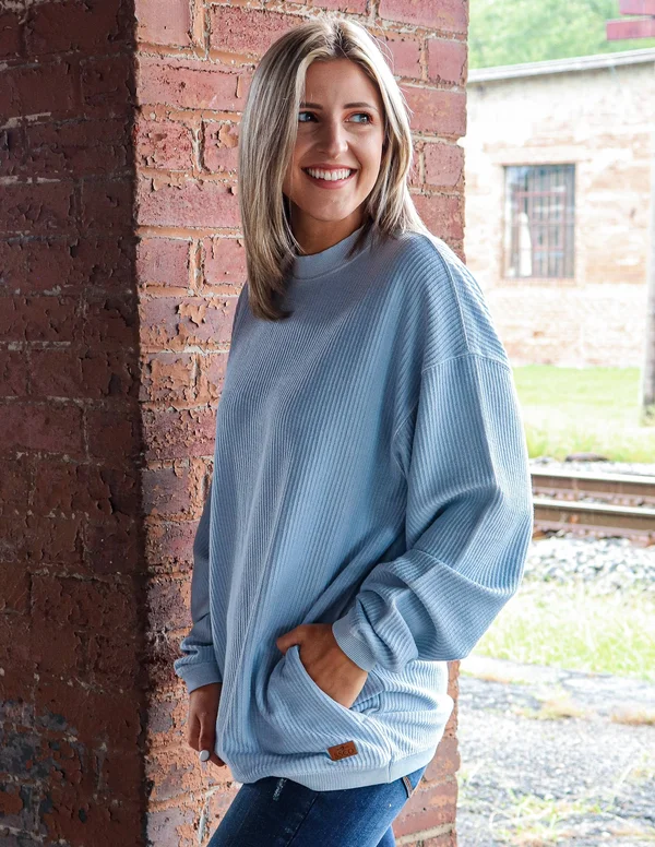 Southern Shirt Corduroy Sweatshirt - Skyway - M