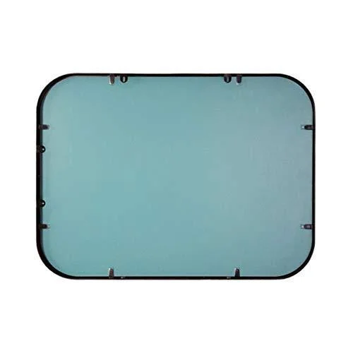 Kende Squared Mirror Black, 32 x 24 in, Metal Squared Wall Mirror
