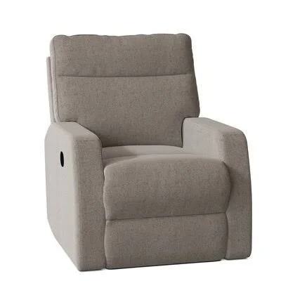 Vance 33x22 Wide Manual Rocker Standard Recliner Body Fabric: Lucas Ash