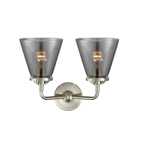 Innovations Lighting-Small Cone 2 Light Bath Vanity Light-284-2W-BAB-G61